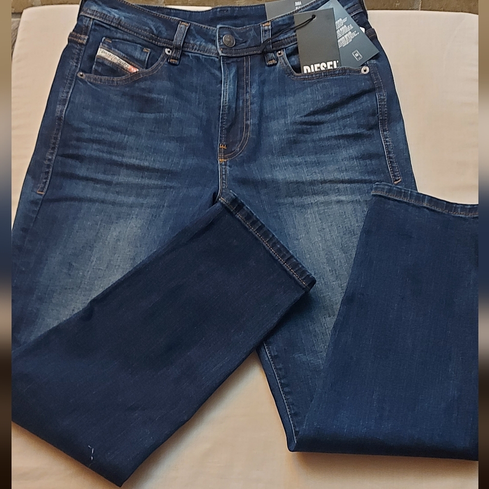 Diesel Midnight Blue Denim Slim Fit Stretch Trousers